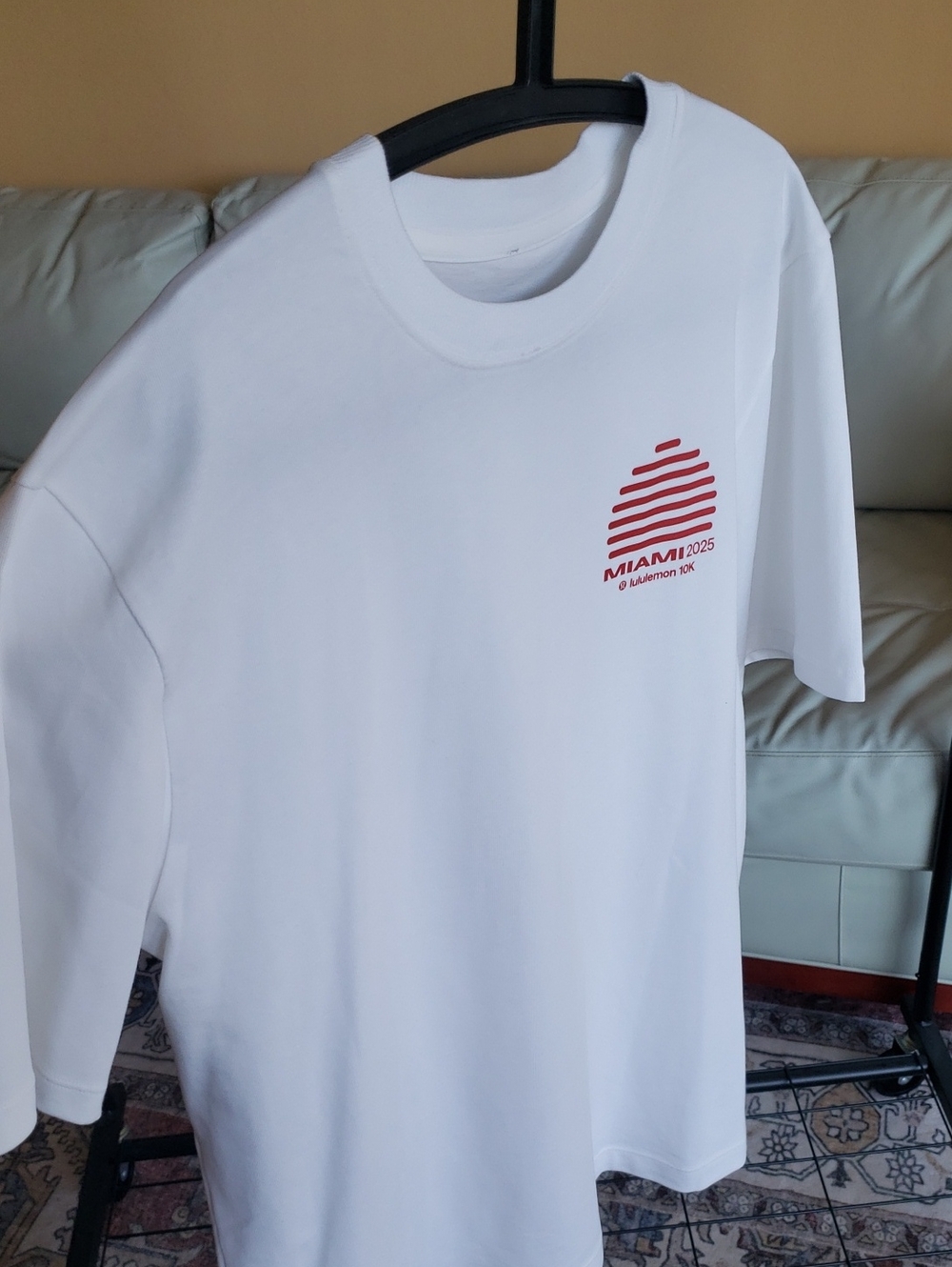 lululemon athletica White Tee with Red Miami 2025 Graphic Regular L